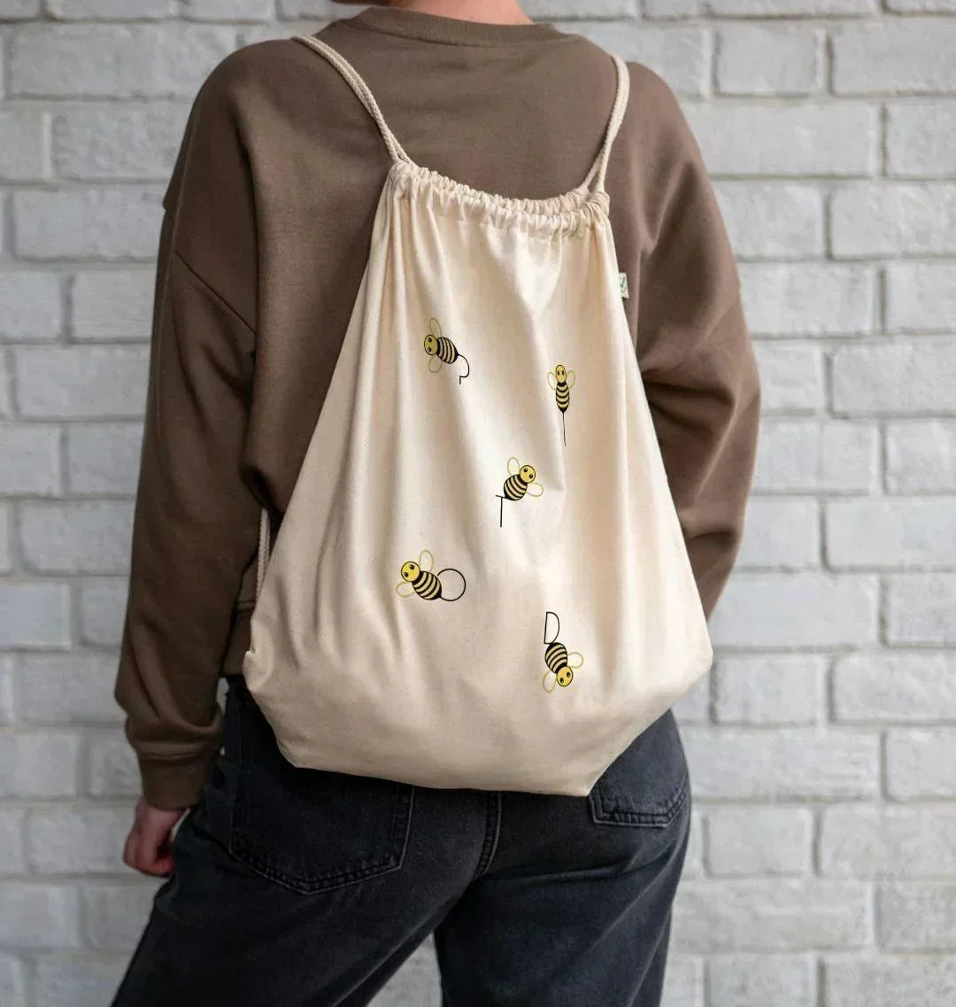Bees Drawstring Bag