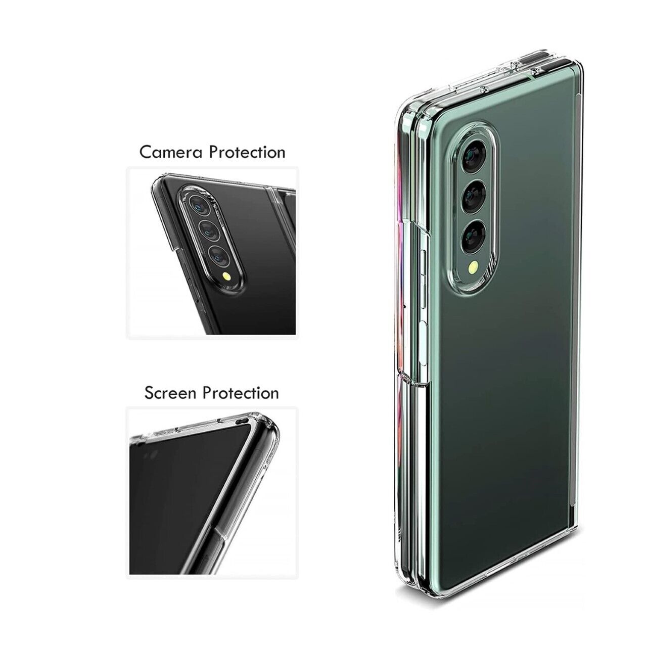 Coque en silicone gel transparente Samsung Galaxy Z Fold 6