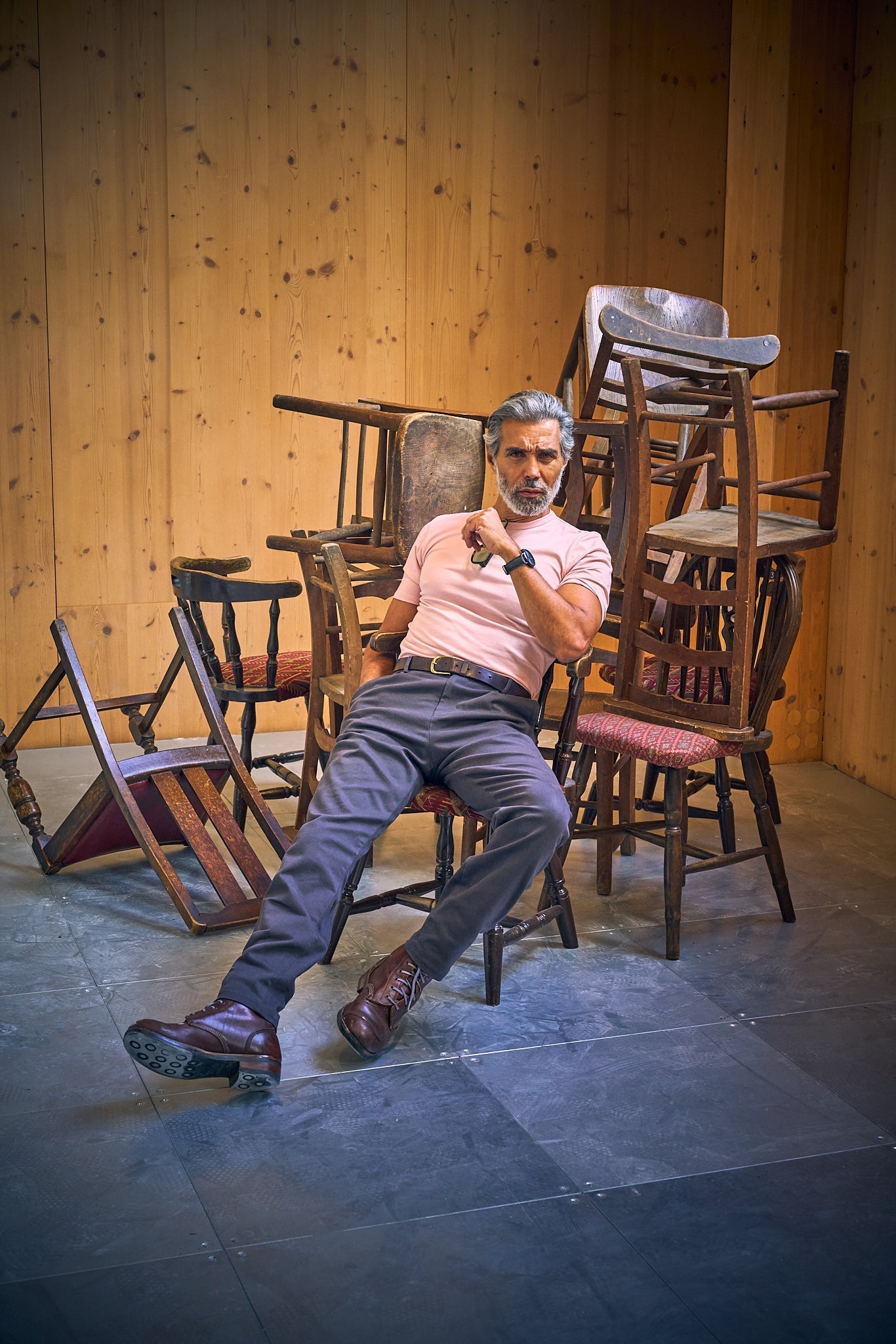 Crispin Superflex Chino - Grey