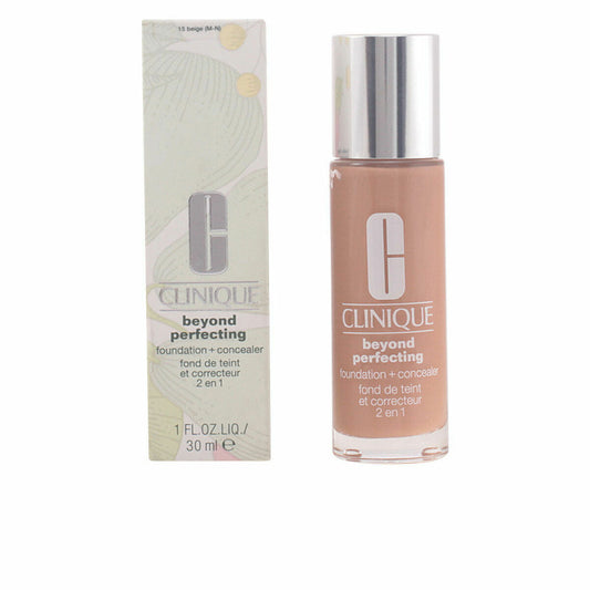 Liquid Make Up Base Clinique Beyond Perfecting Nº 15-Beige 30 ml 2-in-1