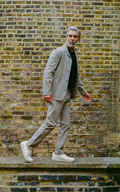 Tuxford Casual Blazer - Mushroom Comfort Stretch