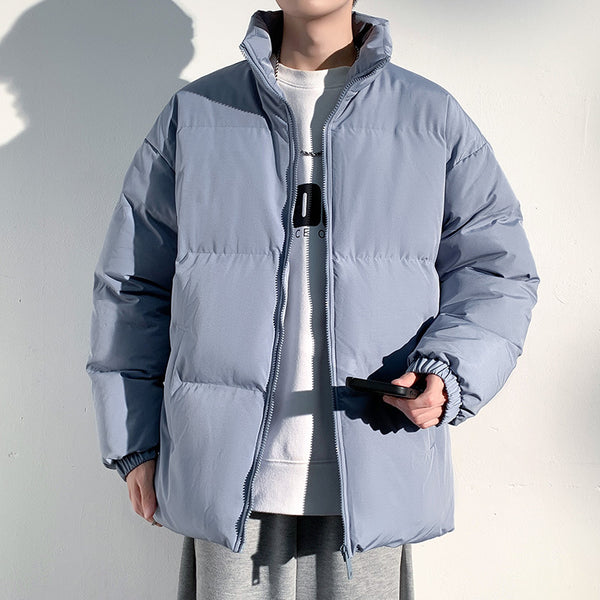 Unisex Plaid Long Jacket With Pockets Woolen Coat - Stuffs & Savers