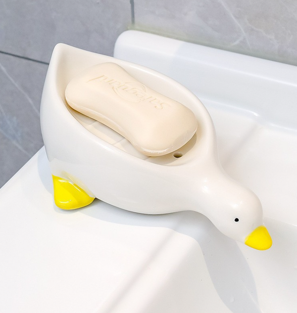 Yellow Duck Draining Soap Dish