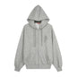 Graffiti print oversized hooded open front sweatshirt - view 1