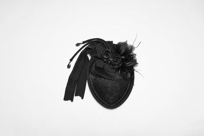 Punk Rave  Goth Rose Ribbon Formal Hat