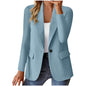 Women's Lapel Button Jacket - Casual Suit Blazer