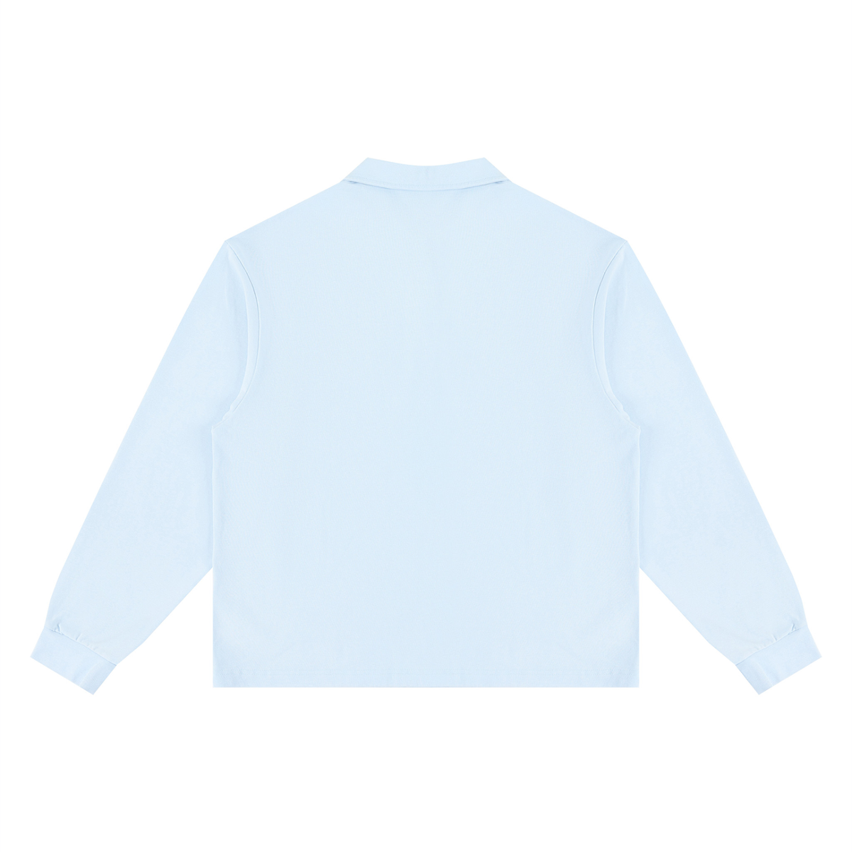 Unisex Loose Long Sleeve Polo Shirt