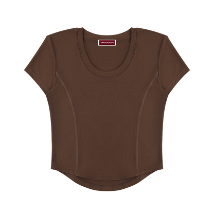 Women's Paneled Crop T-Shirt