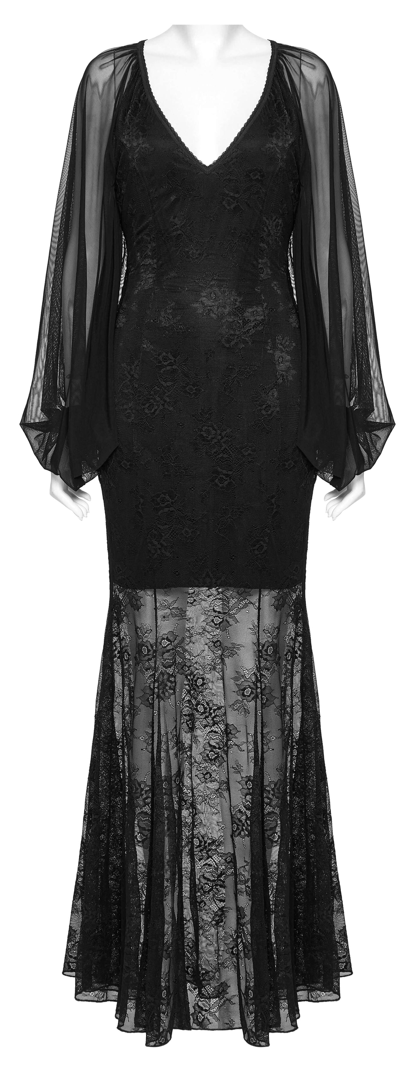 Robe de Soirée Chauve-Souris Gothique Calliope Punk Rave
