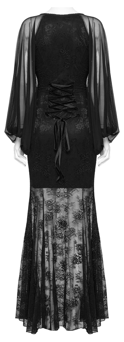 Robe de Soirée Chauve-Souris Gothique Calliope Punk Rave