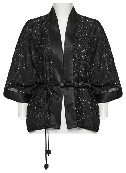 Punk Rave Augusta Constellation Print Kimono Top or Jacket