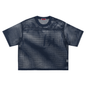 Waran mesh crew neck Boxy T-Shirt