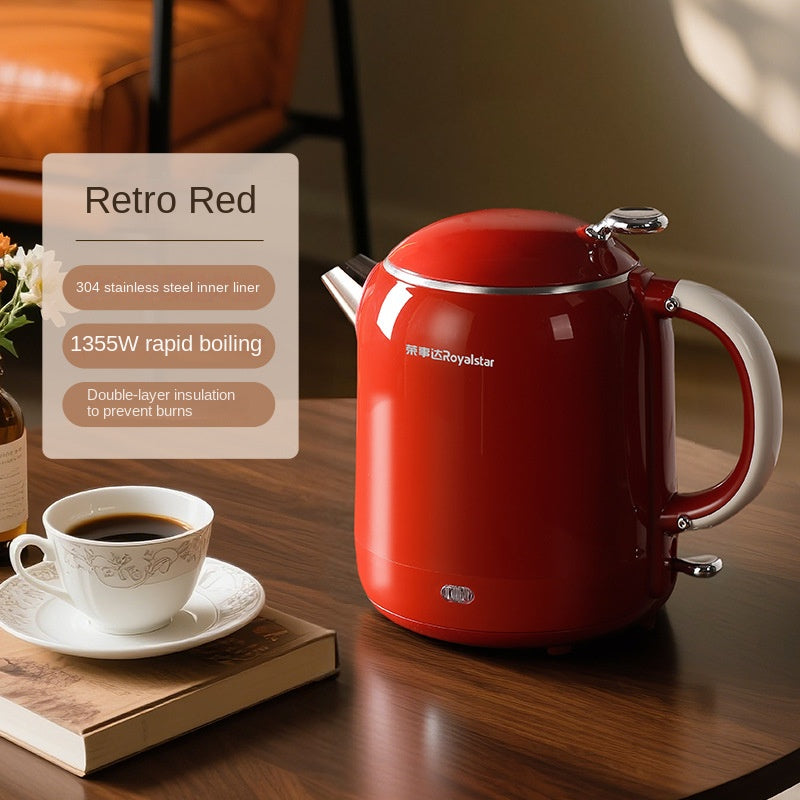Retro Electric Kettle 304 Stainless Steel