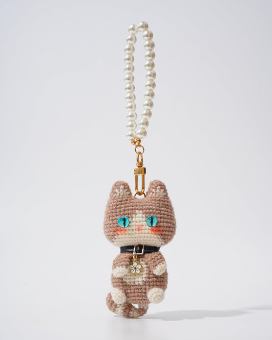 Pancake Cats Bag Charms – Handmade Cat Collection