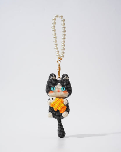 Pancake Cats Bag Charms – Handmade Cat Collection