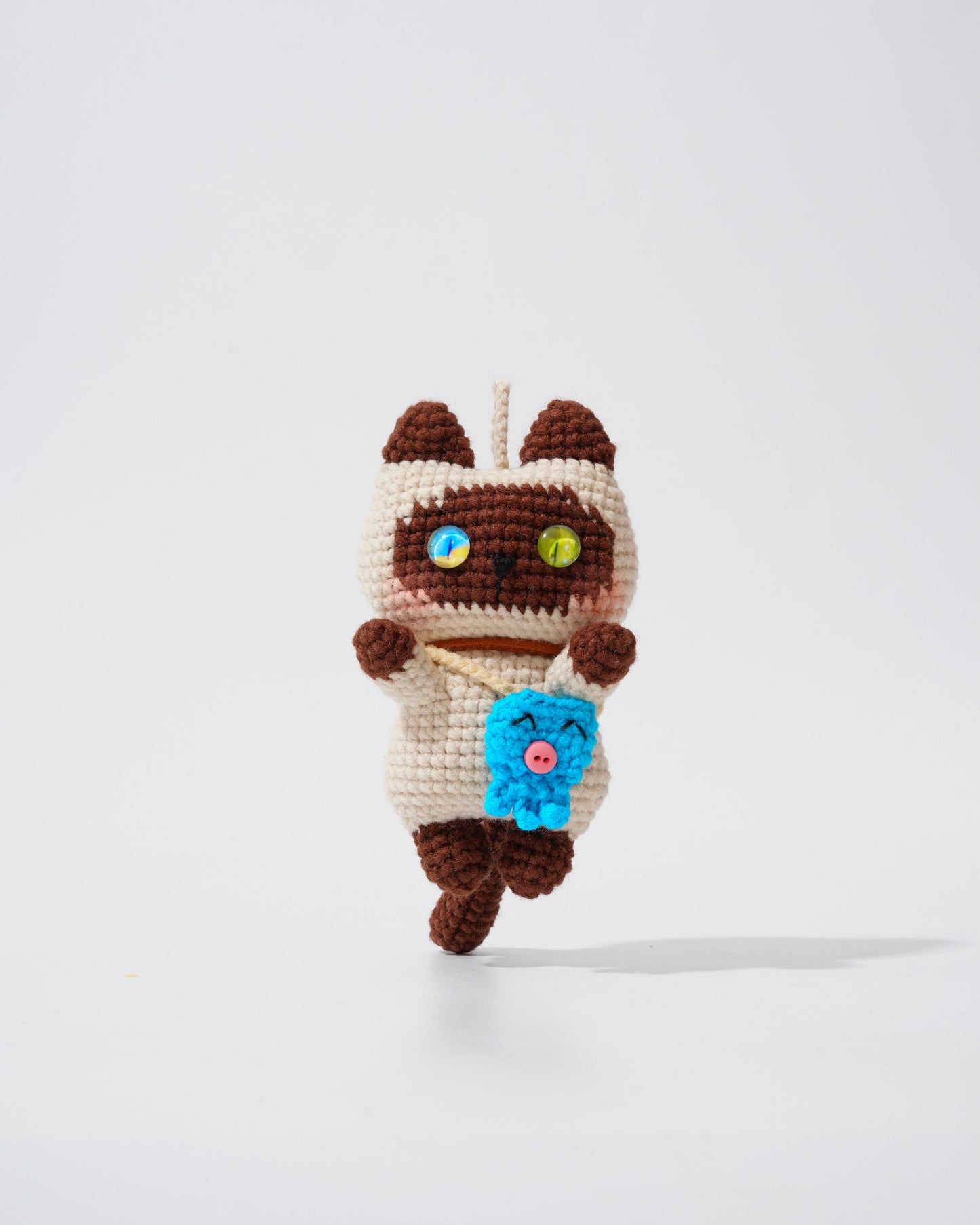 Pancake Cats Bag Charms – Handmade Cat Collection