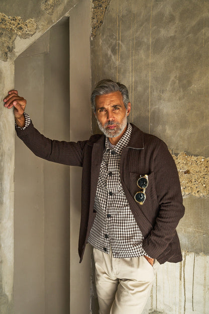 Theydon Overshirt - Chocolate Waffle