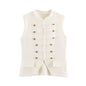 Sleeveless round neck rope knot knit vest top for women