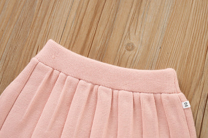 Girls Heart Knitted Suit