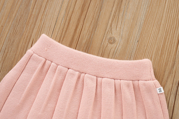 Girls Heart Knitted Suit