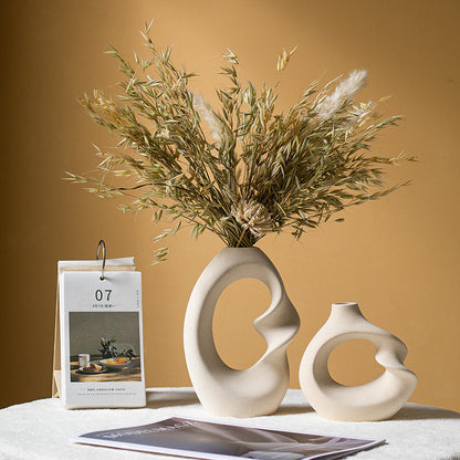 Relief Ceramic Bud Vase