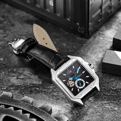 Men's Square Automatic Mechanical Watch