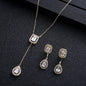 Zircon Water Drop Necklace 925