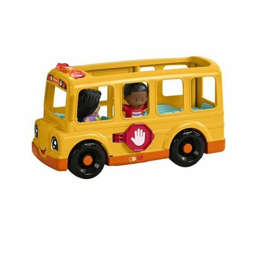 Action Figure Fisher-Price Little People-El autobús escolar-Vehículo de empuje musical HYT03