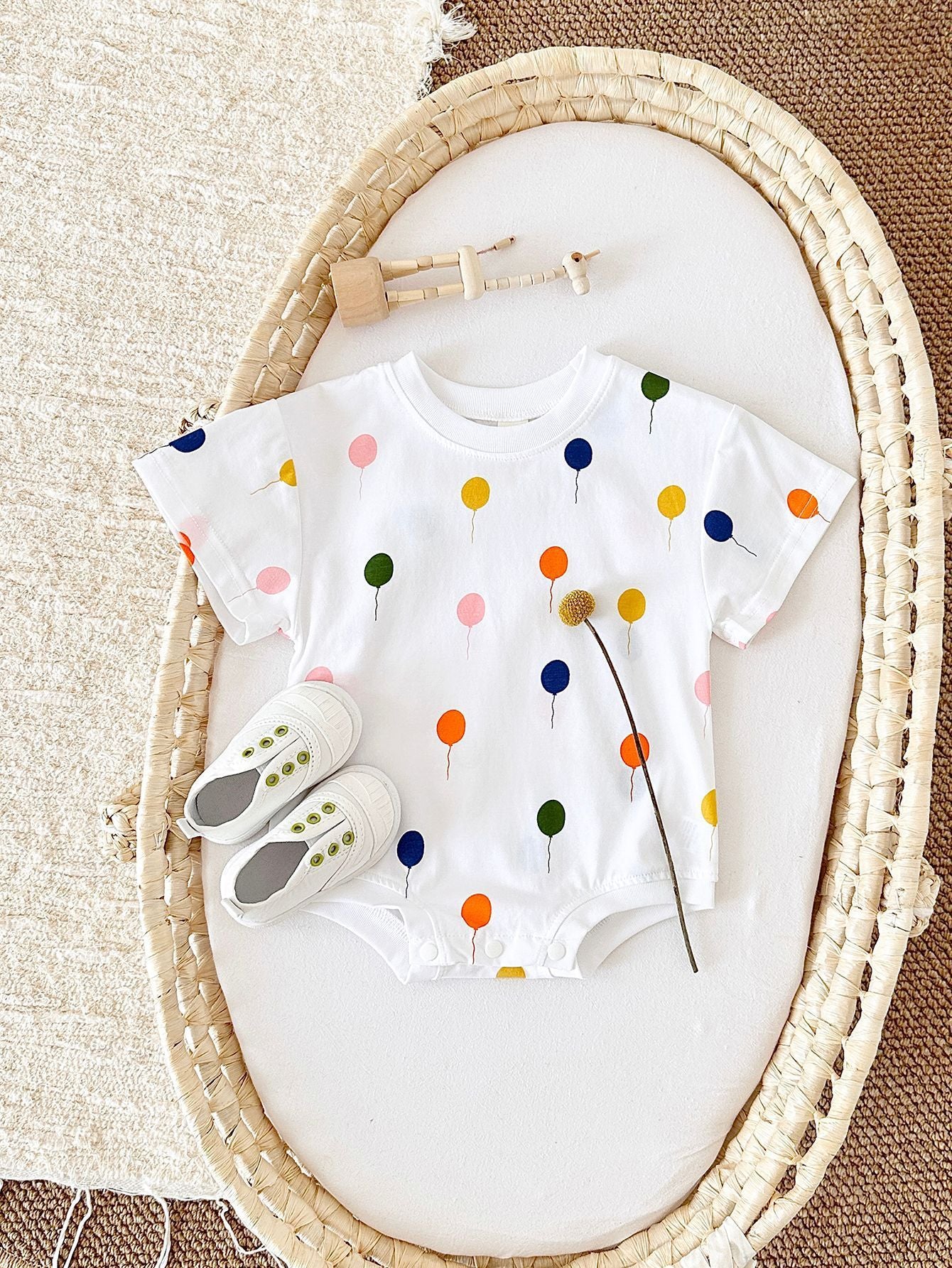 Baby Dot Balloon Printed Jumpsuit