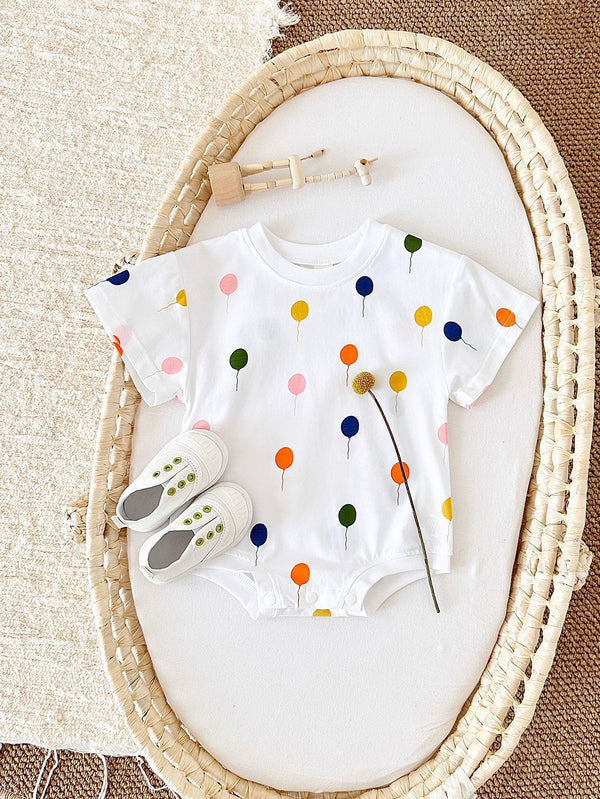 Baby Dot Balloon Printed Jumpsuit