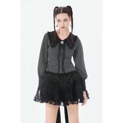 Chemise Gothique Col Peter Pan Dentelle Dark in Love