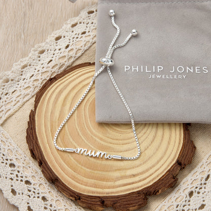 Mum Bracelet with Quote Card Created with Zircondia® Crystals