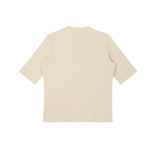 Womens Mock Neck Short Sleeve T-Shirt