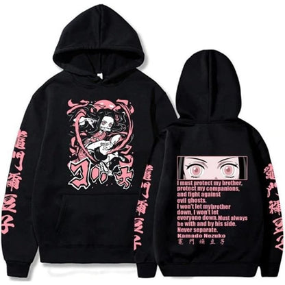 Blade Flame Pillar casual pullover hoodie