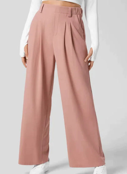 Women's Solid Casual Suit Pants