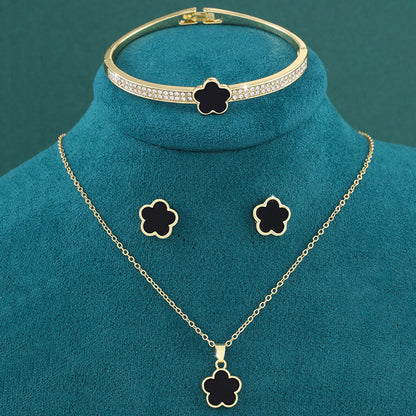 Five Petal Flower Three-piece Set