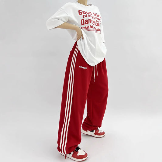 Athletic Wide-leg Sweatpants For Women