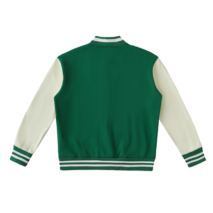 Waran Two-Tone Fleeced Varsity Jacket