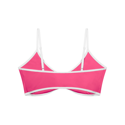 Women's Color Block Ruched V-Neck Sports Bra