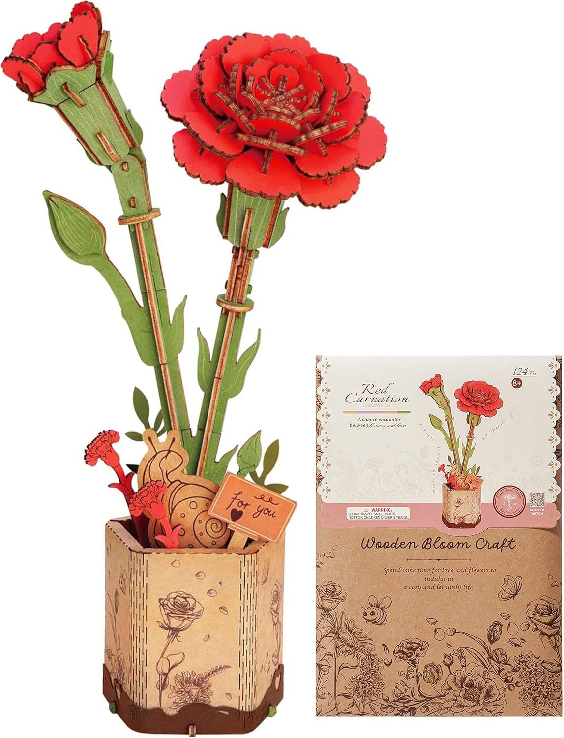 Flowers Bouquet Wooden Craft