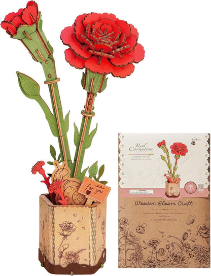 Flowers Bouquet Wooden Craft