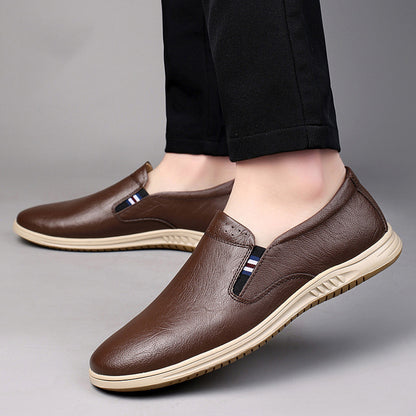 Mens Low-top Slip-on Two-layer Flat shoes