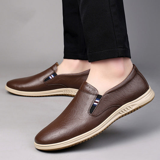 Mens Low-top Slip-on Two-layer Flat shoes
