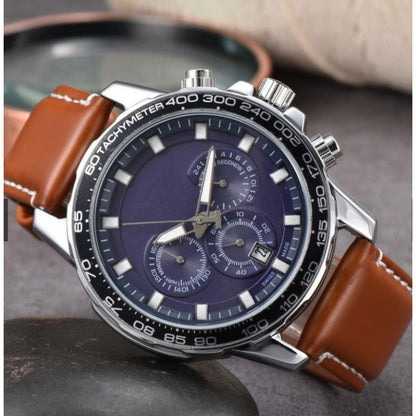 Men's Six-pin Full-function Quartz Watch