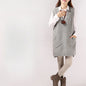 Loose Slimming Versatile Plus-Size V-Neck Knitted Sweater Vest For Women