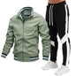 Men's Casual Outdoor Baseball Jacket Set