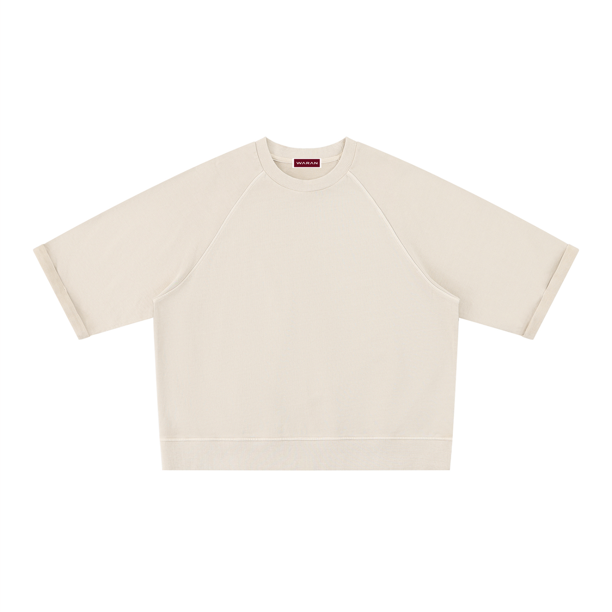 Unisex Vintage Wash Boxy Short Sleeve Sweatshirt