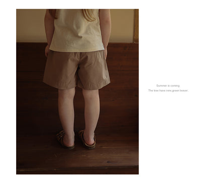 Girls' Versatile Thin Casual Pure Cotton Casual Shorts