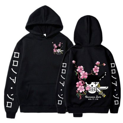 Pirate King Solon's new anime plush men's and women's hoodies cross-border hoodie anime hoodie