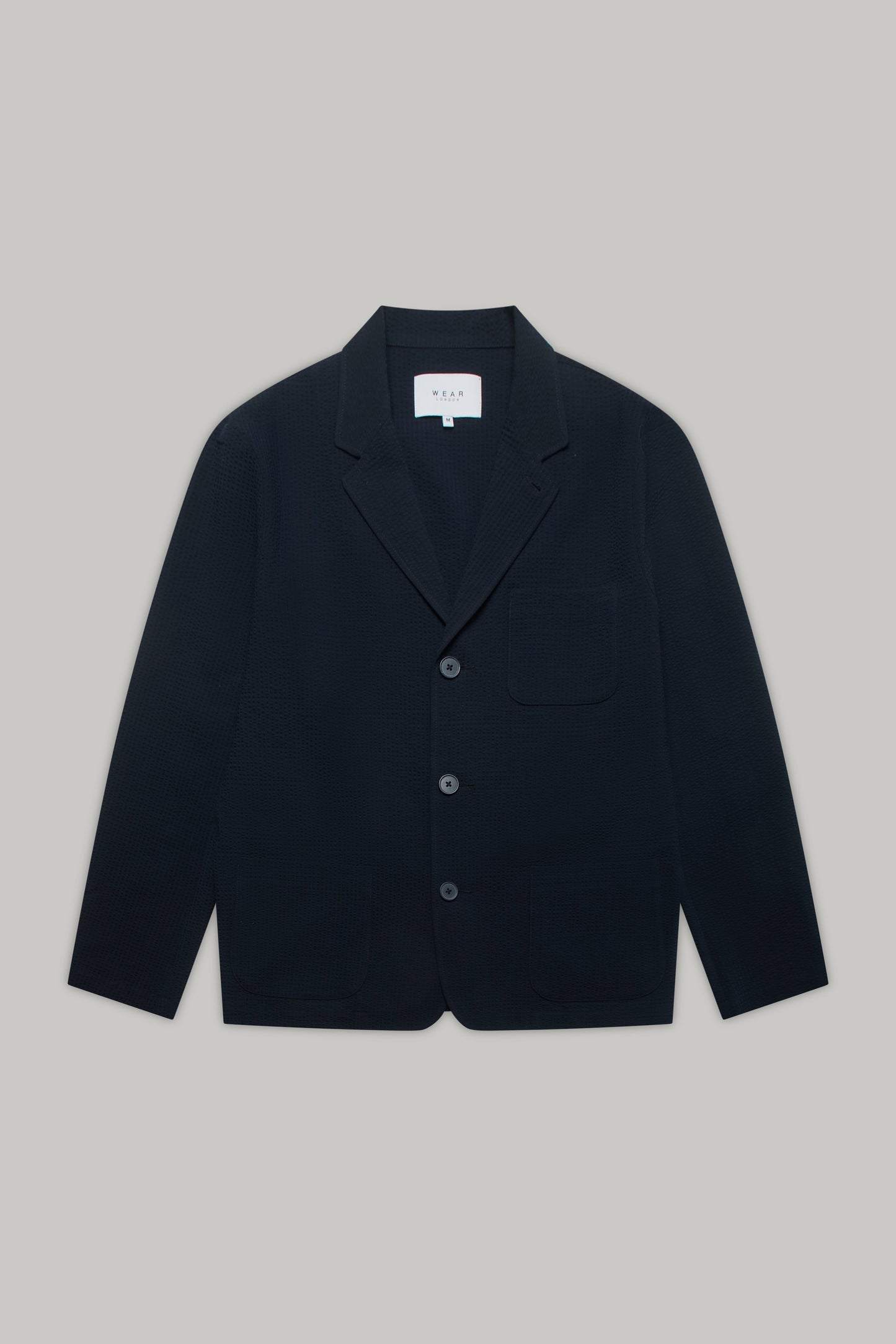 Geno Seersucker Blazer - Navy
